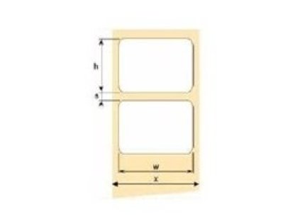 OEM 45mm x 25mm, bílý papír, cena za 2000 ks (LBL045025PB)