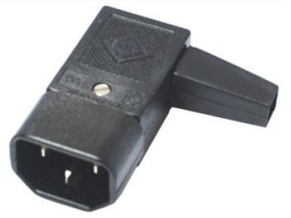 OEM konektor napájecí 230V, C14, M, pravoúhlý (CS220/M90)