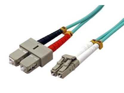 OEM Optický patch cord Duplex LC-SC 50/125 1m MM OM4 (0950)