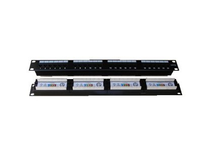 OEM Patch panel 24x RJ-45,Cat 5e UTP,1U, 19" Dual