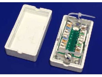 OEM Spojka RJ45 c5e bloková bílá