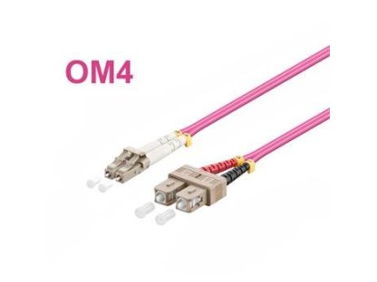 OPTIX LC-SC Optický patch cord  50/125 2m OM4 Duplex (859558900951)