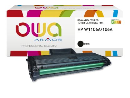 OWA ARMOR toner kompatibilní s HP W1106A (106A) 1000str, cerná/black (K18651OW)