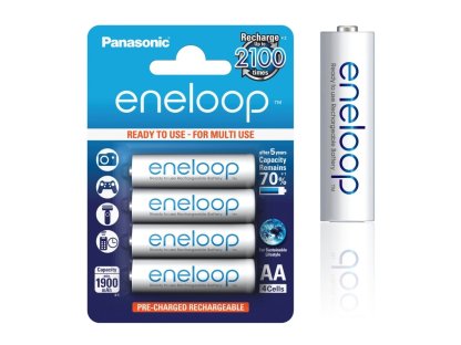 PANASONIC Eneloop AA NiMH 1,2V 1900mAh BL4 2100c (11485)