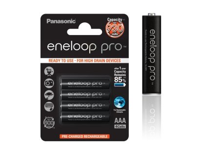 PANASONIC Eneloop Pro AAA NiMH 1,2V 930mA BL4 (11492)