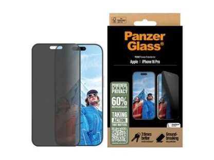 PANZERGLASS Privacy Ochranné sklo pro Apple iPhone 16 Pro (P2862)