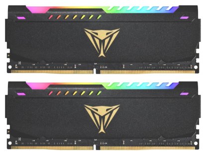 PATRIOT 16GB DDR4 3200MHz Viper Steel RGB (PVSR416G320C8K)
