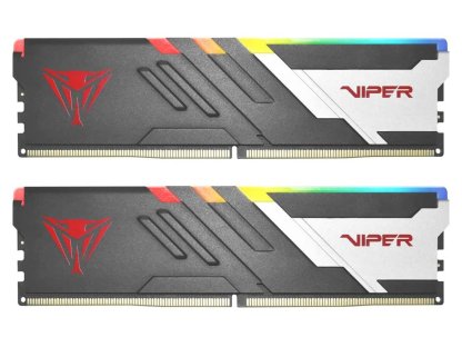 PATRIOT 32GB DDR5 6000MHz Viper Venom RGB Black/Silver (PVVR532G600C36K)