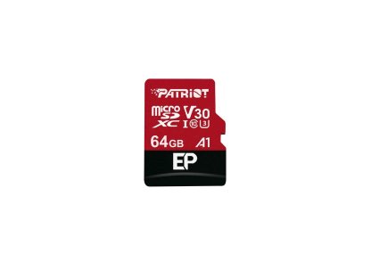PATRIOT 64GB V30 A1 micro SDXC + Adaptér (PEF64GEP31MCX)