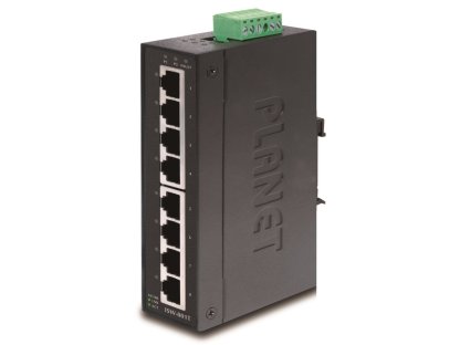 Planet switch ISW-801T, 8x 10/100, umístění na DIN lištu do rozvaděče