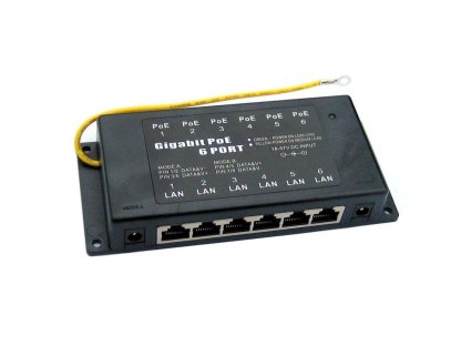 POE-PAN6-GB Gigabitový stínený 6-portový POE panel (POE-PAN6-GB)