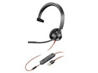 POLY Blackwire 3315 náhlavní souprava, 3,5 mm jack, USB-A, mono (76J12AA)
