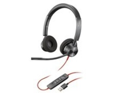 POLY Blackwire 3325 MS Teams náhlavní souprava, 3.5 mm jack, USB-A, stereo (76J21AA)
