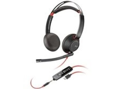 POLY Blackwire 5220 3.5 mm jack + USB-C/A adaptér, stereo (8X231AA)