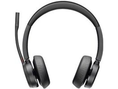 POLY Voyager 4320 MS Teams bezdrátová náhlavní souprava, BT700 USB-C adaptér, stereo, nabíjecí stojánek (77Z32AA)
