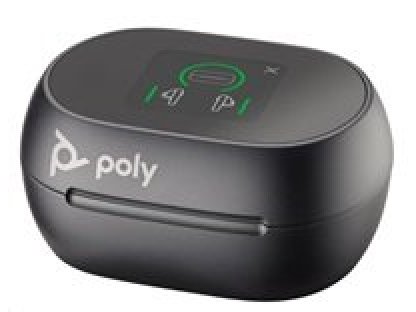 POLY Voyager Free 60+ bluetooth headset, BT700 USB-C adaptér, dotykové nabíjecí pouzdro, černá (7Y8G4AA)