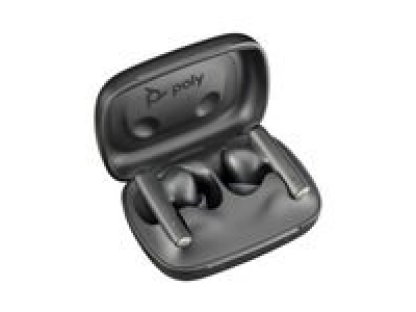 POLY Voyager Free 60 bluetooth headset, BT700 USB-C adaptér, nabíjecí pouzdro, černá (7Y8H4AA)