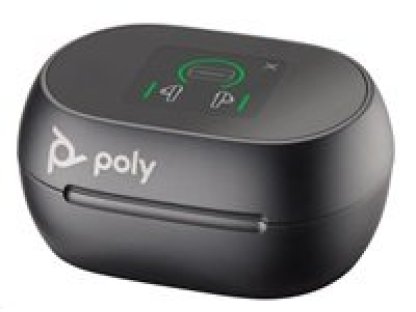 POLY Voyager Free 60+ MS Teams bluetooth headset, BT700 USB-C adaptér, dotykové nabíjecí pouzdro, černá (7Y8H0AA)