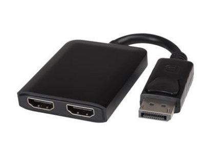 PREMIUMCORD adaptér DisplayPort-2xHDMI, M/2xF (kportad18)