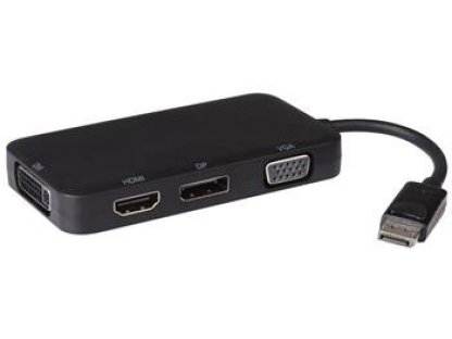 PREMIUMCORD adaptér DisplayPort-DisplayPort+HDMI+DVI+VGA, M/F+F+F+F (kportad16)