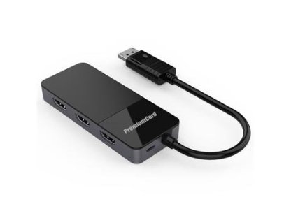 PREMIUMCORD adaptér DisplayPort v1.4-3x HDMI v2.0, M/3xF (kportad20)