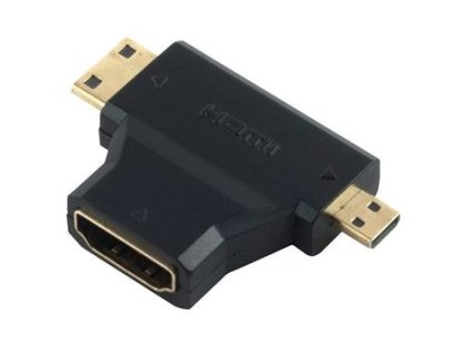 PREMIUMCORD adaptér HDMI-HDMI mini-HDMI micro, F/M/M (kphdma-17)