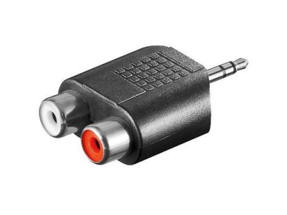 PREMIUMCORD adaptér Jack-2xCINCH, M/2xF (kjr-04)