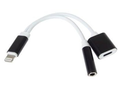 PREMIUMCORD Adapter Lightning na 3,5mm jack audio + Lightning charging (kipod54)