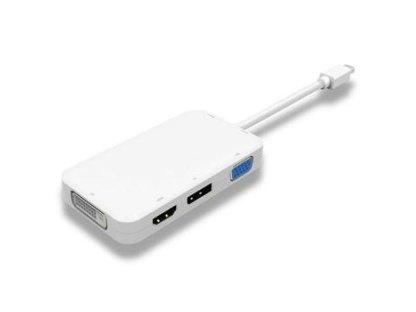 PREMIUMCORD adaptér mini DisplayPort-DisplayPort+HDMI+DVI+VGA, M/F+F+F+F (kportadm16)