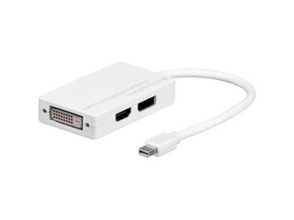 PREMIUMCORD adaptér Mini DisplayPort-HDMI+DVI+DisplayPort, M/F+F+F (kportadm04)