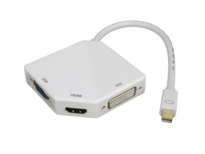 PREMIUMCORD adaptér Mini DisplayPort-HDMI/DVI/VGA- M/F/F/F (kportadm07)