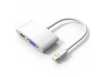 PREMIUMCORD adaptér Mini DisplayPort-HDMI+VGA, M/F+F (kportadm08)