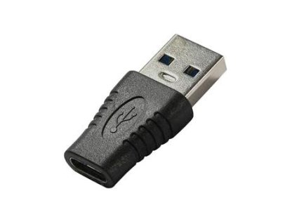 PremiumCord Adaptér USB 3.0 A male - USB-C female, cerný