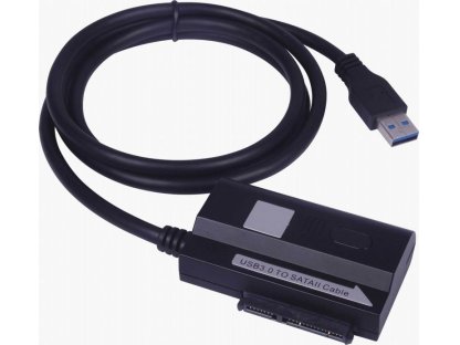 PREMIUMCORD adaptér USB 3.0-SATA, M/M, napájecí adaptér (ku3ides)
