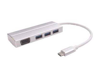 PREMIUMCORD adaptér USB 3.1-VGA, C-VGA+3xA, M/F+3xF (ku31vga05)