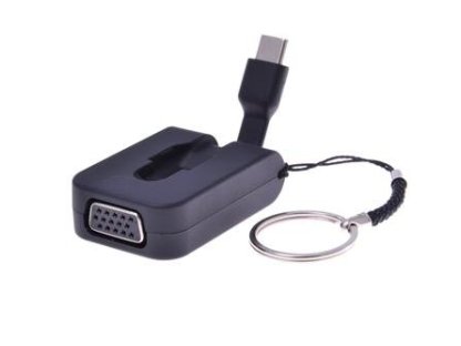 PREMIUMCORD adaptér USB 3.1-VGA, C-VGA, M/F, zasunovací kabel, kroužek na klíče (ku31vga06)