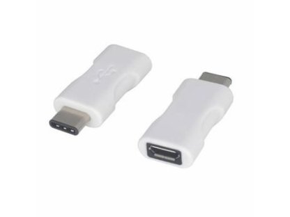 PREMIUMCORD adaptér USB, C-B micro, M/F, bílý (kur31-15)