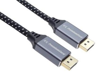 PREMIUMCORD DisplayPort 1.4 přípojný kabel pro rozlišení 8K, kovové a zlacené konektory, 5m (kport10-05)