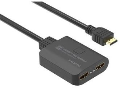 PREMIUMCORD HDMI 2.0 Mini Splitter 1-2 Pigtail 4Kx2K@60Hz HDCP2.2 Downscaler (khsplit2h)