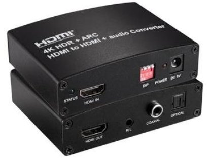 PREMIUMCORD HDMI 2.0 Repeater+Audio extraktor s oddelením audia, stereo jack, Toslink, RCA (khcon-41)