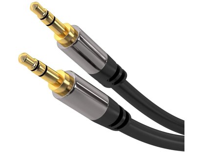 PREMIUMCORD HQ stíněný kabel stereo Jack 3.5mm - Jack 3.5mm M/M 3m (kjqmm3)