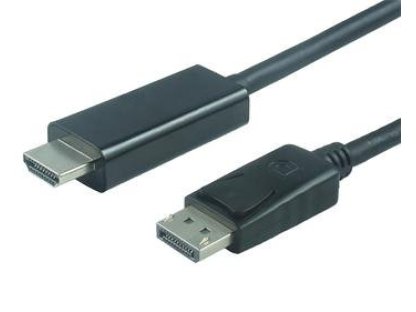 PREMIUMCORD kabel 1.2 DisplayPort-HDMI 2.0, M/M, propojovací, 1m, černý (kportadk04-01)
