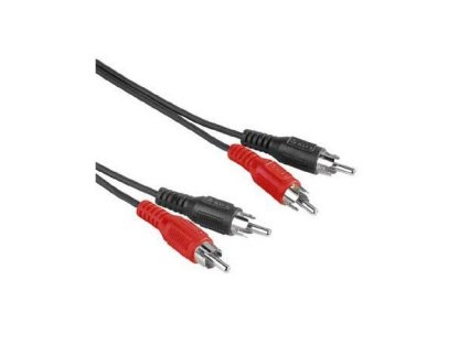 PREMIUMCORD kabel 2xCINCH-2xCINCH, 2xM/2xM, propojovací, 5m, černý (kjackcmm2-5)