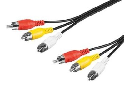 PREMIUMCORD kabel 3xCINCH-3xCINCH, 3xM/3xM, propojovací, 3m, černý (kjackcmm3-3)