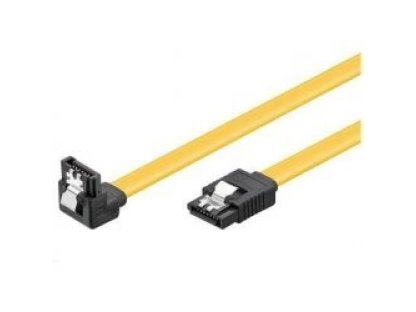 PREMIUMCORD kabel datový SATA 3.0, SATA-SATA pravoúhlý, 0,5m, zámeček (kfsa-15-05)