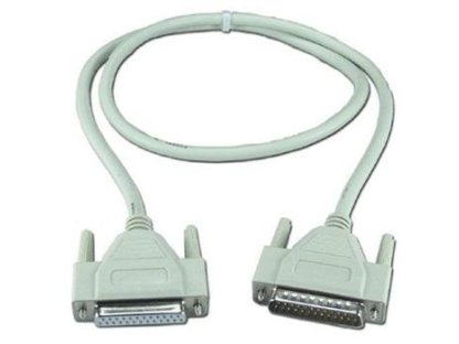 PREMIUMCORD kabel DB25-DB25, M/F, prodlužovací, 5m, šedý (kdmf5)