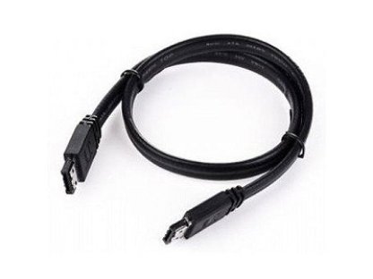 PREMIUMCORD kabel, eSATA-eSATA, F/F, propojovací, 1m, černý (kfsa-7-10)