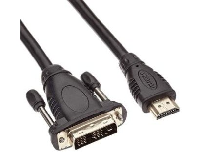 PREMIUMCORD kabel HDMI-DVI, M/M, propojovací, 1m, černý (kphdmd1)