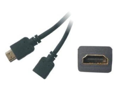 PREMIUMCORD kabel HDMI-HDMI, M/F, prodlužovací, 10m, černý (kphdmf10)