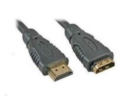 PREMIUMCORD kabel HDMI-HDMI, M/F, prodlužovací, 1m, černý (kphdmf1)